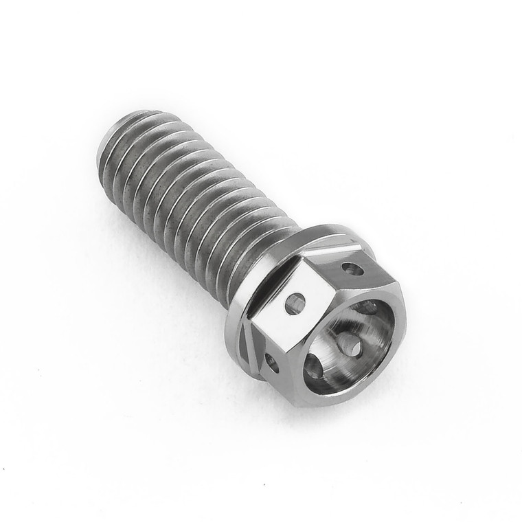 Titanium Flanged Hex Head Bolt M8x(1.25mm)x20mm Race Spec 12.45mm Flange