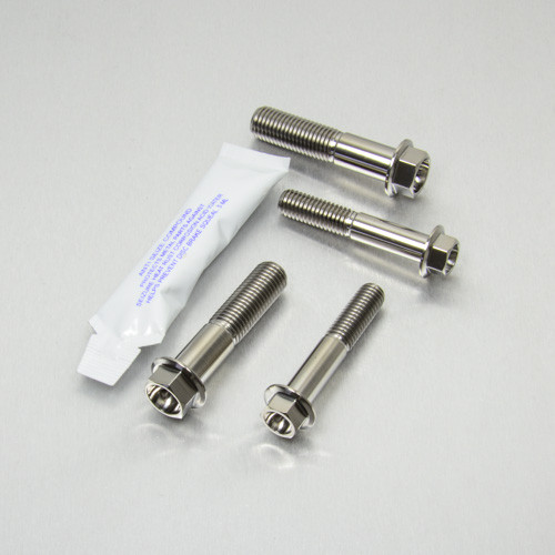 Titanium Top & Bottom Clamp Yoke Pinch Kit