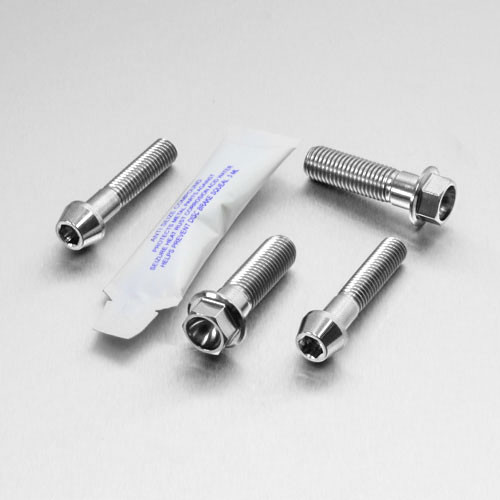 Titanium Top & Bottom Clamp Yoke Pinch Kit