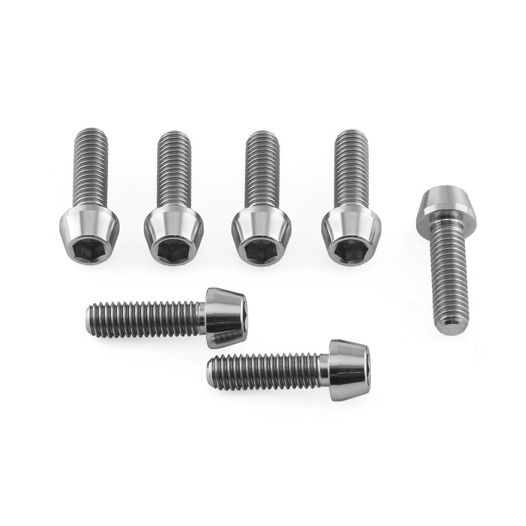 Titanium Top & Bottom Clamp Yoke Pinch Kit
