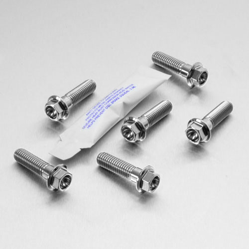 Titanium Top & Bottom Clamp Yoke Pinch Kit