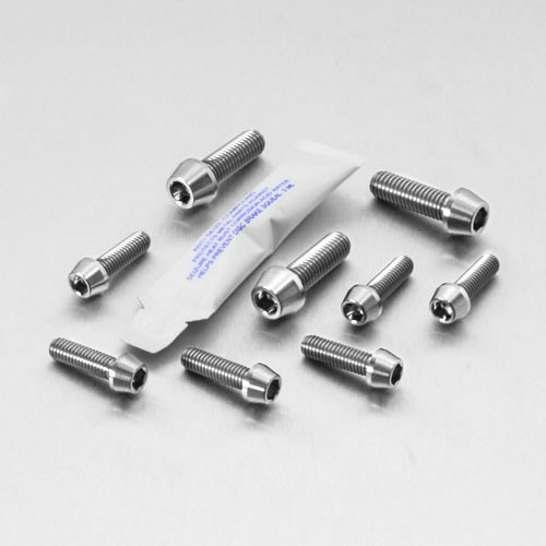 Titanium Top & Bottom Clamp Yoke Pinch Kit