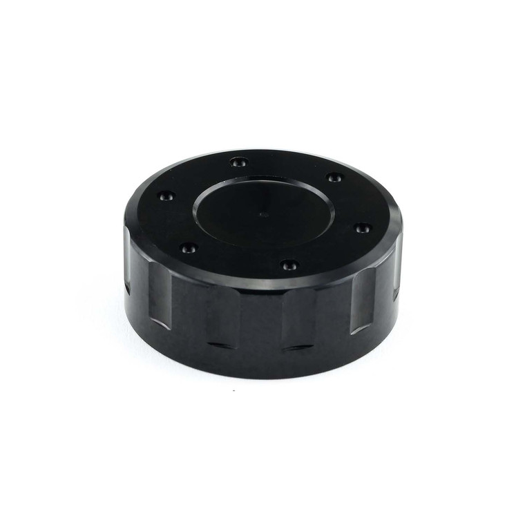Aluminium Reservoir Cap Round (42mm O/D) Black