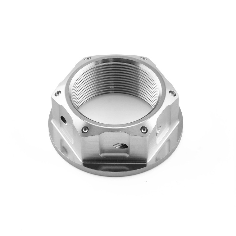 Titanium Flanged Nut M24x(1.00mm) Drilled