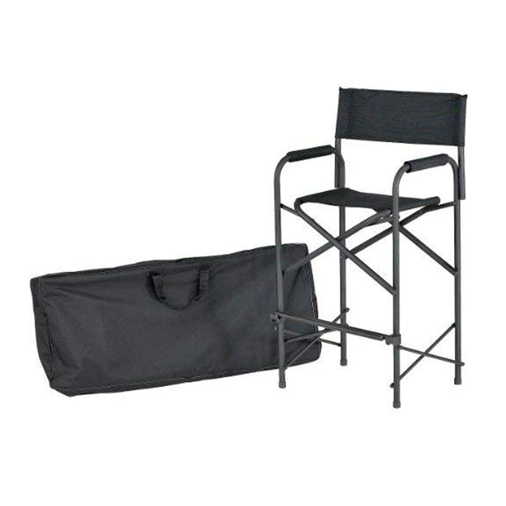 Tall Directors Chair Black
