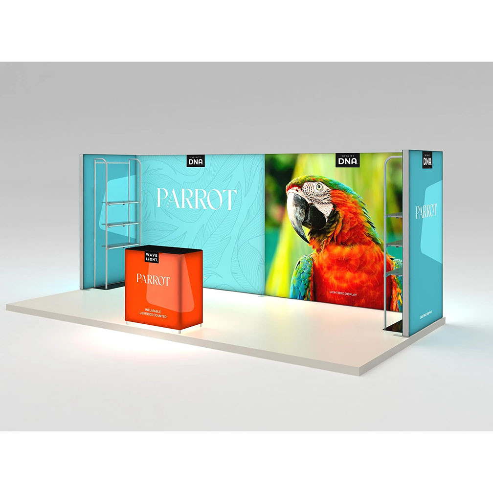 Parrot - 10x20 Inline Display - Best Tradeshow Display