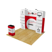 WaveLine® Display 10ft Straight Kit- Backwall with Waterfalls WaveLine® Display 10ft Straight Kit- Backwall with Waterfalls