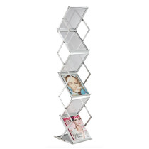 EZ Fold FLS-III Literature Stand - Silver EZ Fold FLS-III Literature Stand - Silver