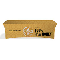 Table Cover - Stretched 8ft- 3-sided w/Open Back (TCB-G-8X3) Table Cover - Stretched 8ft- 3-sided w/Open Back (TCB-G-8X3)