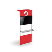 WaveLine® Waterfall XL Display Monitor, Shelving with Full Printed graphic