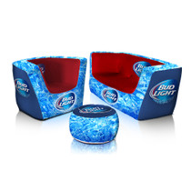Custom Inflatable Furniture Set W/ Chair, Sofa, Ottoman – Fully Printed