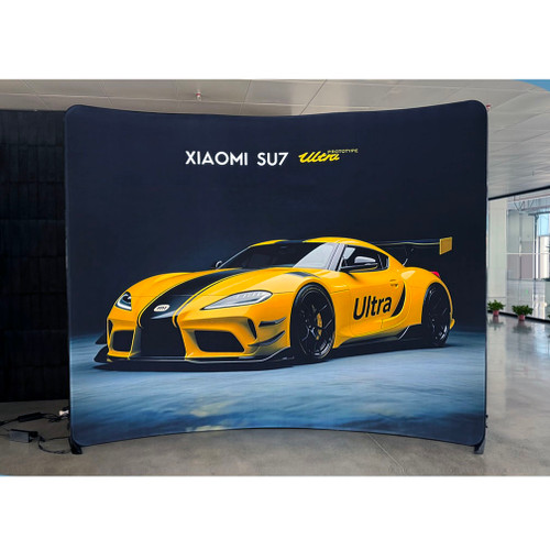 Backlit SEG Elegant Black Series Wave 10ft