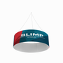 Blimp Tube 20ftWx42H Fabric Graphic Overhead Hanging Banner System