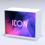  ICON KD (Knock-Down) Backlit SEG Counter Height: 36 in. Width: 44.5 in. Depth: 21.25 in. Weight: 135 lbs. 