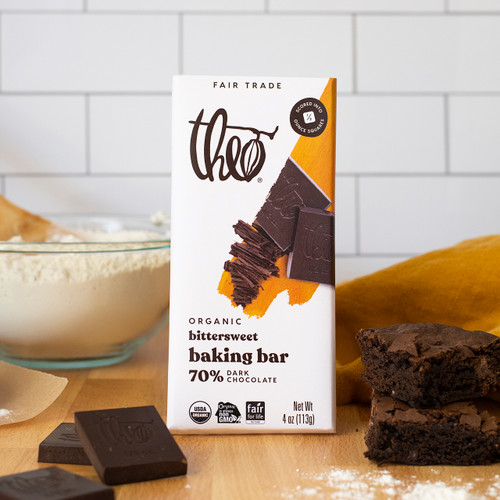 Bittersweet Baking Bar 70 Dark Chocolate Theo Chocolate
