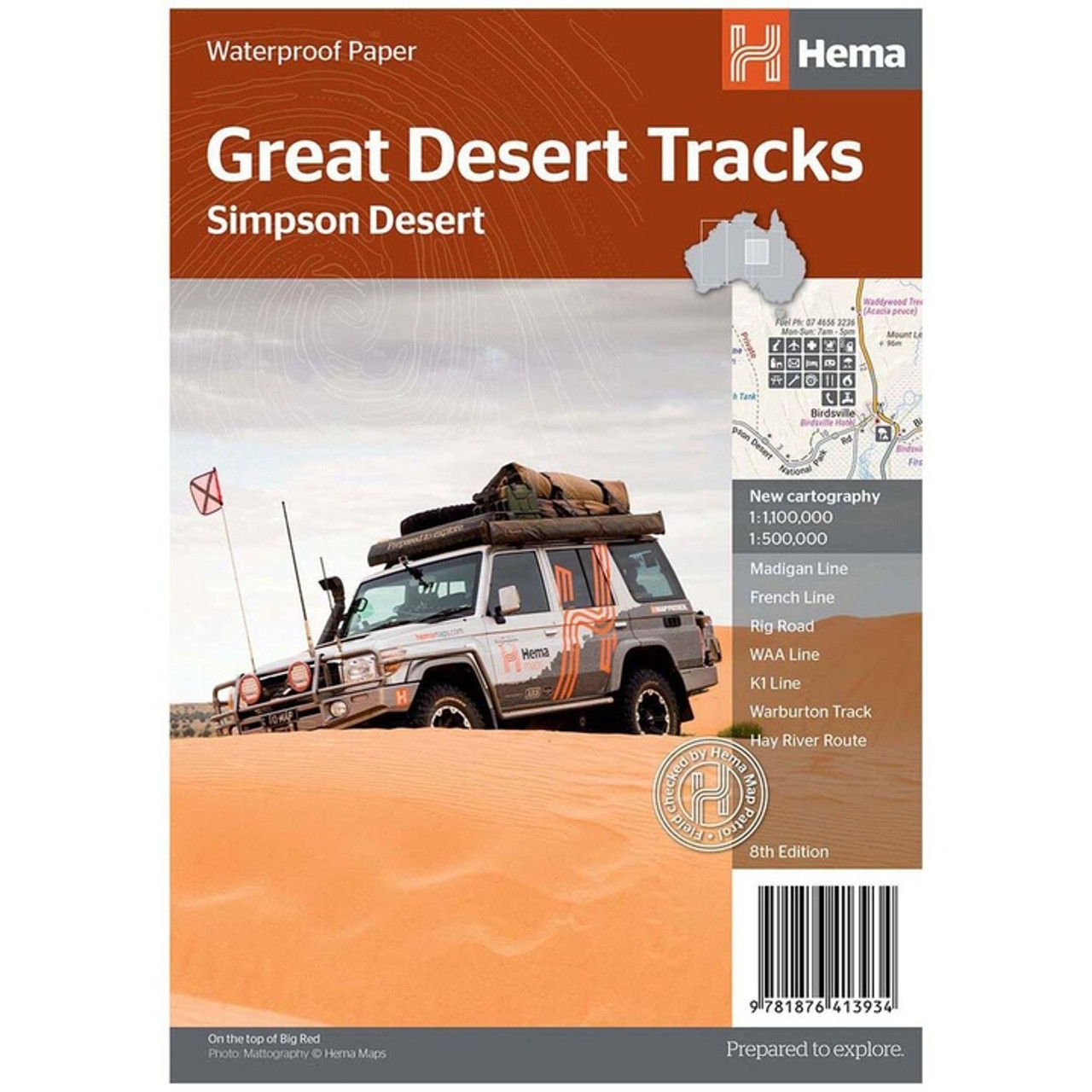 GREAT DESER TRACKS SIMPSON DESERT SHEET