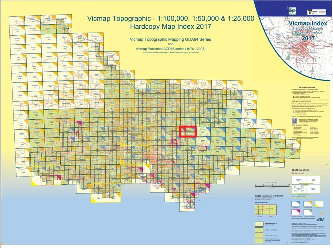 BULLER 8123-N 1:50,000 SCALE VIC MAP