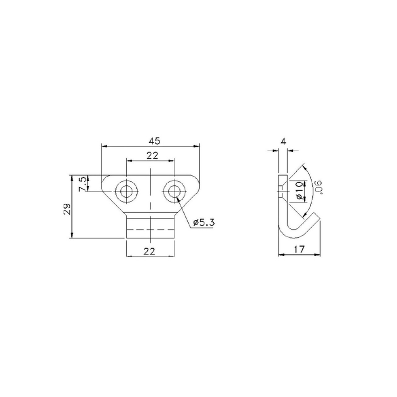 Fastener Catch Plate Stainless Steel Suit 703 Series