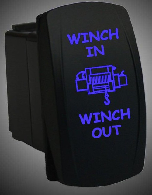 WINCH IN/OUT PAIR-VERT LARGE SWITCH BLUE