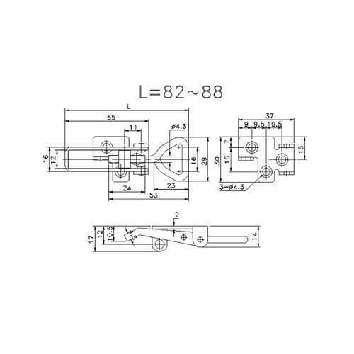 Fastener Over Centre Locking Zp 701Serie