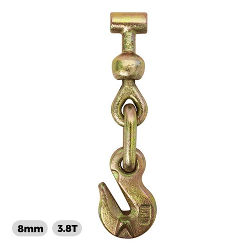 Tail Piece With 8mm Grab Hook & Chain Pc