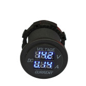 Volt/AMP Meter 6-30V 10A Max Blue