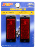 Reflector Red 85X31 Screw Base Twin Pack