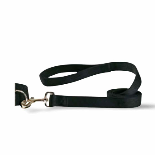 A Classic black dog leash 