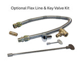 60K BTU CROSSFIRE Match Lit Brass Burner - 9" x 6.75"