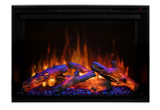 Redstone premium electric fireplace insert orange and blue