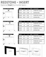 Modern Flames Redstone Electric Fireplace Insert - 36"