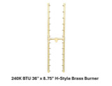 CROSSFIRE 2.0 Match Lit "H" Style Brass Burner