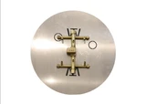 CROSSFIRE 2.0 Match Lit "Universal" Brass Burner w/ Round Plate