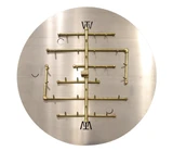 CROSSFIRE 2.0 Match Lit "Universal" Brass Burner w/ Round Plate