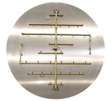 CROSSFIRE 2.0 Match Lit "Universal" Brass Burner w/ Round Plate