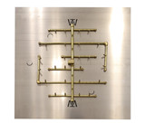 CROSSFIRE 2.0 Match Lit "Universal" Brass Burner w/ Square Plate