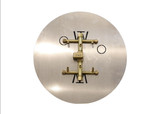 CROSSFIRE 2.0 "Universal" Brass Burner w/ Round Plate and Electronic Ignition Option