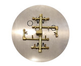 CROSSFIRE 2.0 "Universal" Brass Burner w/ Round Plate and Electronic Ignition Option