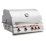 Blaze LTE 32-Inch 4-Burner Built-In Natural Gas Grill w/ Rear Infrared Burner & Grill Lights