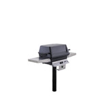 PGS T40 Post Mount Aluminum Commercial BBQ Grill w/ Built-in Timer
