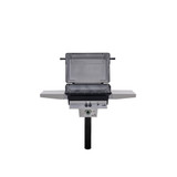 PGS T40 Post Mount Aluminum Commercial BBQ Grill w/ Built-in Timer