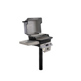 PGS T30 Post Mount Aluminum Commercial BBQ Grill w/ Built-in Timer