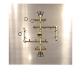 CROSSFIRE 2.0 "Universal" Brass Burner w/ Square Plate and Electronic Ignition Option