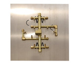 CROSSFIRE 2.0 "Universal" Brass Burner w/ Square Plate and Electronic Ignition Option