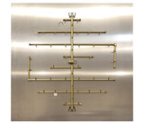 CROSSFIRE 2.0 "Universal" Brass Burner w/ Square Plate and Electronic Ignition Option