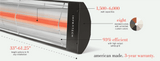Infratech CD-Series 39" Dual Element 4000 Watt Heater