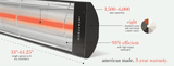 Infratech CD-Series 33" Dual Element 3000 Watt Heater