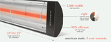 Infratech CD-Series 39" Dual Element 4000 Watt Heater (Marine Grade)