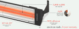 Infratech WD-Series 39" Dual Element 4000W Heater (Marine-Grade)