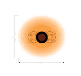 Bromic Eclipse Smart-Heat Pendant Series 2900W Electric Heater